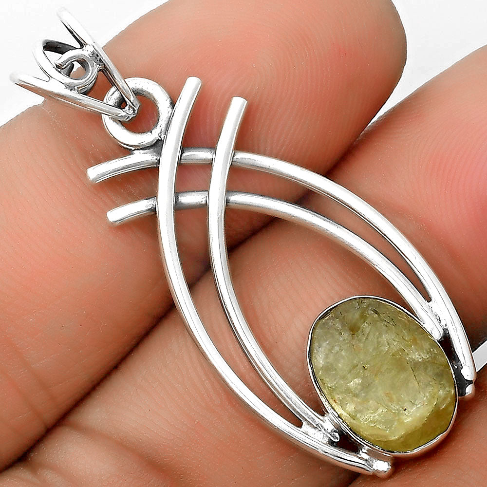 Natural Green Kyanite Rough - India Pendant P-1010 SDP134557