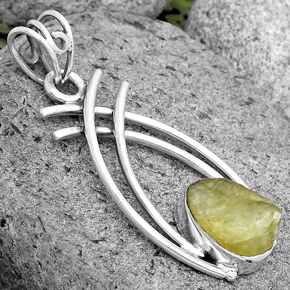 Natural Green Kyanite Rough - India Pendant P-1010 SDP134557