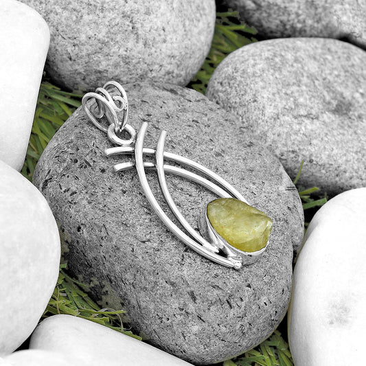Natural Green Kyanite Rough - India Pendant P-1010 SDP134557
