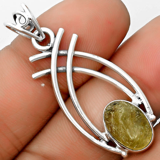 Natural Green Kyanite Rough - India Pendant P-1010 SDP134558