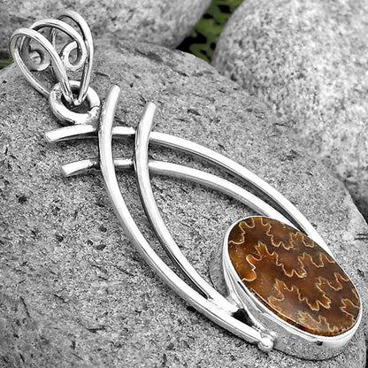 Natural Sutured Ammonite - Madagascar Pendant P-1010 SDP134565