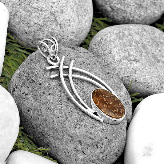 Natural Sutured Ammonite - Madagascar Pendant P-1010 SDP134565