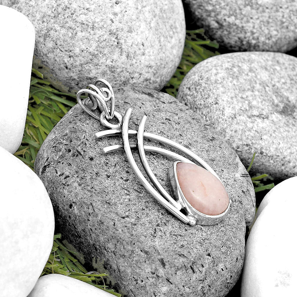 Natural Pink Scolecite Pendant P-1010 SDP134566