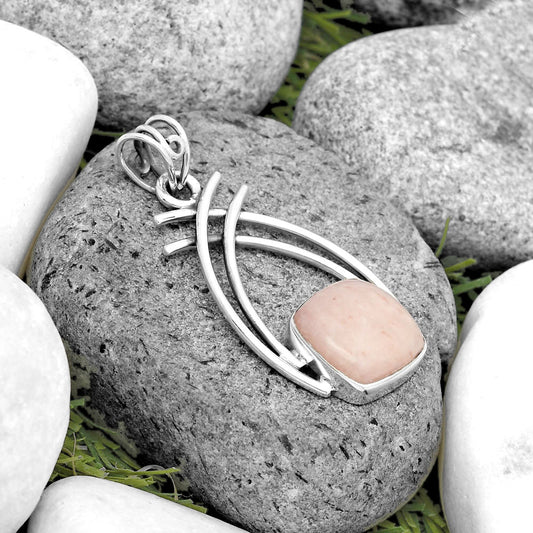 Natural Pink Scolecite Pendant P-1010 SDP134572