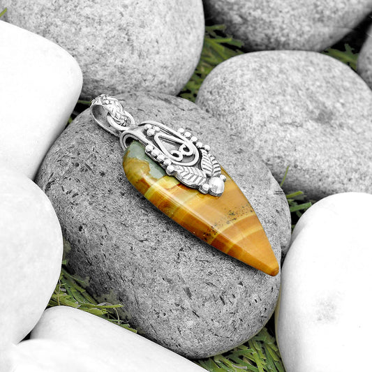 Southwest Rocky Butte Picture Jasper Pendant P-1313 SDP134578