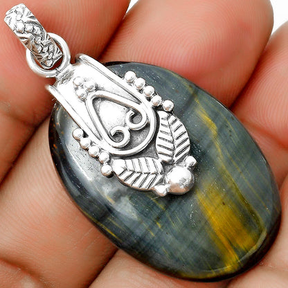 Southwest - Natural Blue Tiger Eye Pendant P-1313 SDP134579