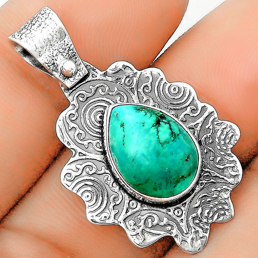 Natural Turquoise Magnesite Pendant P-1238 SDP134601