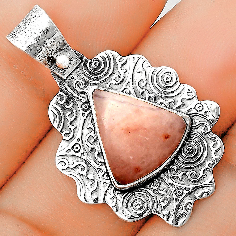 Natural Pink Scolecite Pendant P-1238 SDP134617