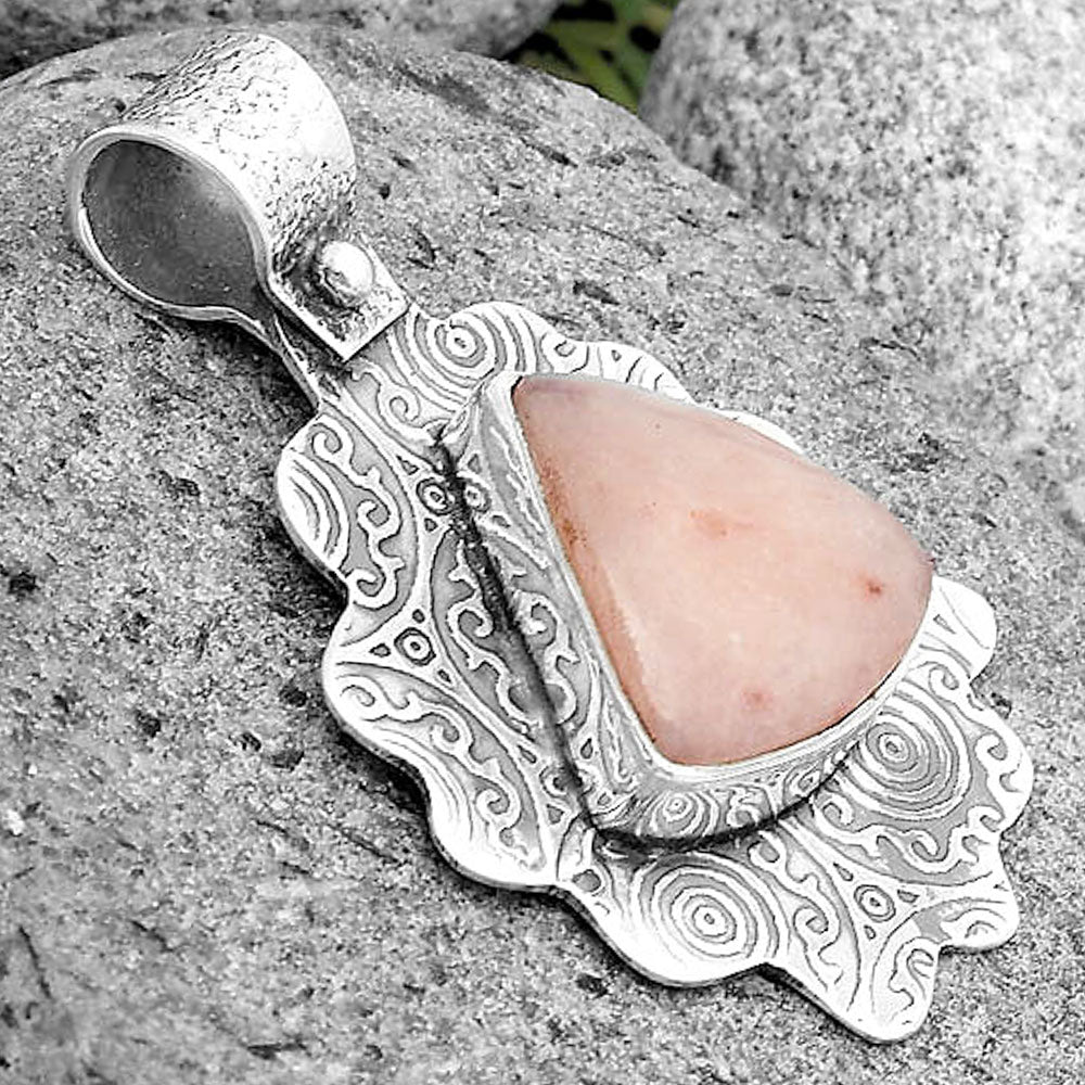 Natural Pink Scolecite Pendant P-1238 SDP134617