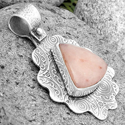 Natural Pink Scolecite Pendant P-1238 SDP134617