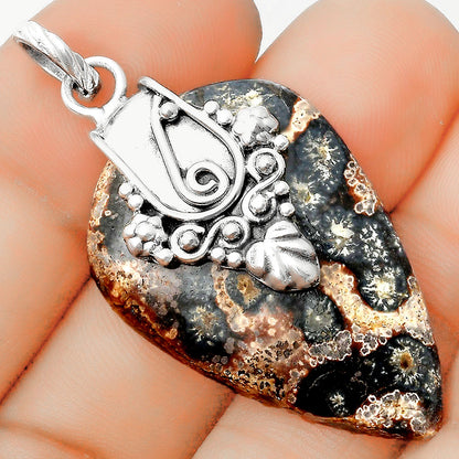 Natural Viper Skin Jasper Pendant P-1313 SDP134630