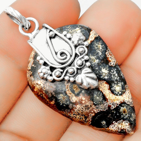 Natural Viper Skin Jasper Pendant P-1313 SDP134630