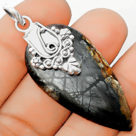 Natural Picasso Jasper Pendant P-1313 SDP134635
