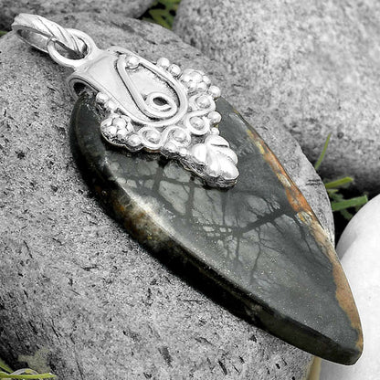 Natural Picasso Jasper Pendant P-1313 SDP134635