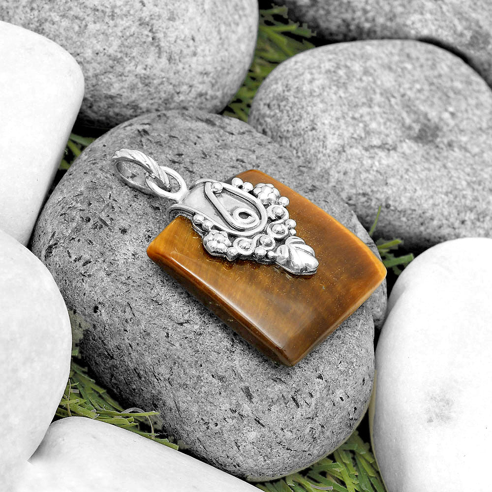 Natural Tiger Eye - Africa Pendant P-1313 SDP134647