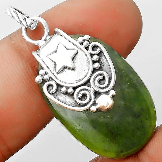 Star - Natural Chrome Chalcedony Pendant P-1313 SDP134673