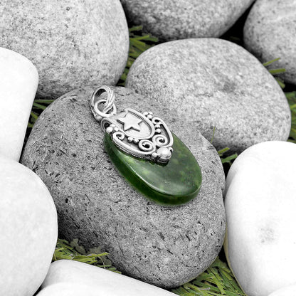 Star - Natural Chrome Chalcedony Pendant P-1313 SDP134673