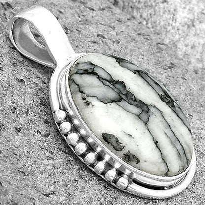 Natural Pinolith Stone Pendant P-1326 SDP134702