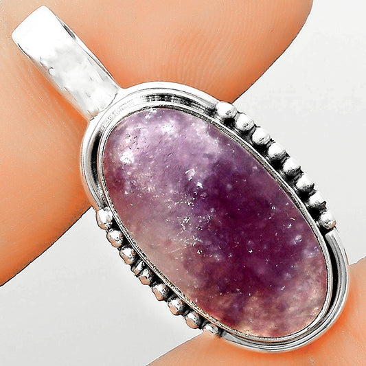 Natural Purple Lepidolite Pendant P-1326 SDP134712