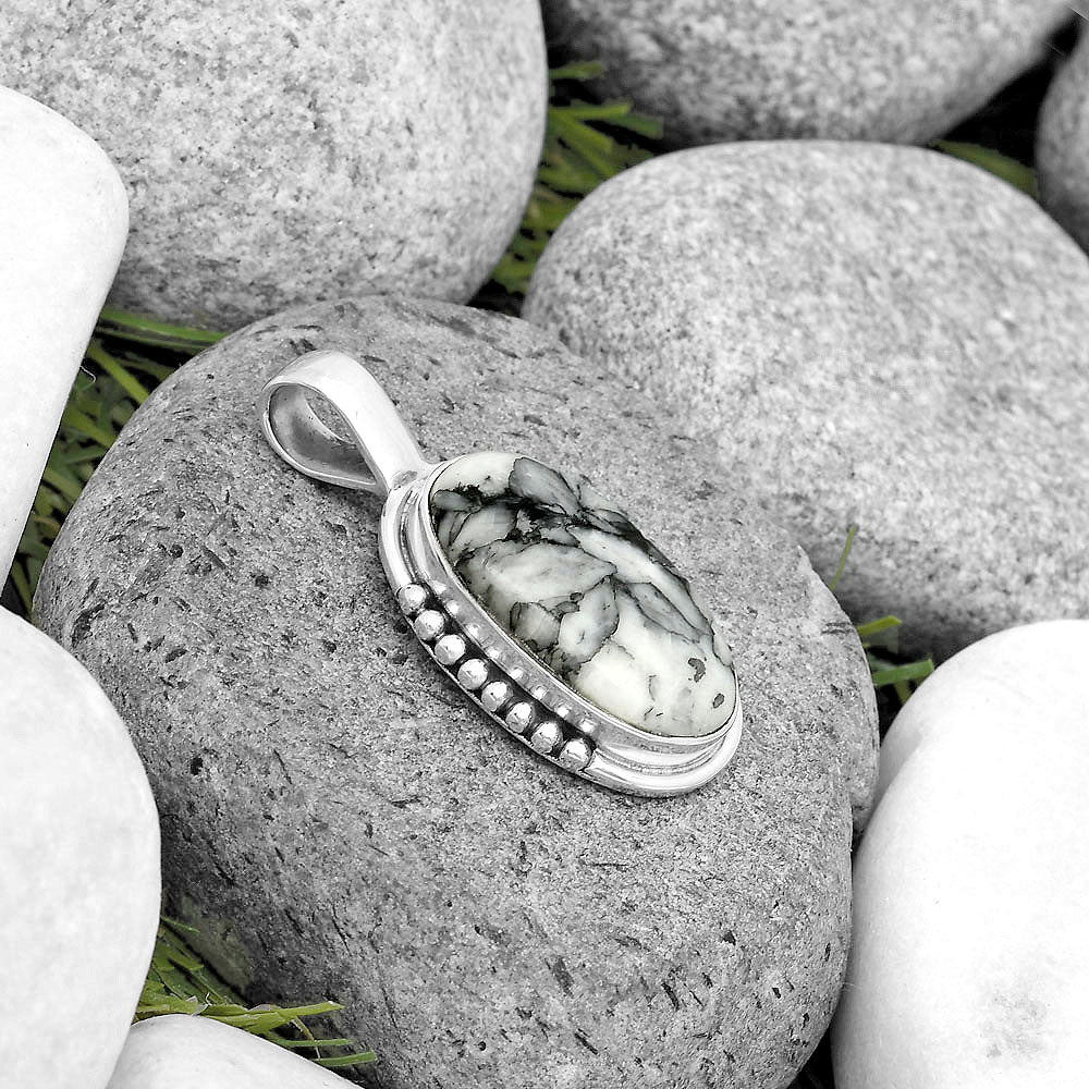 Natural Pinolith Stone Pendant P-1326 SDP134719