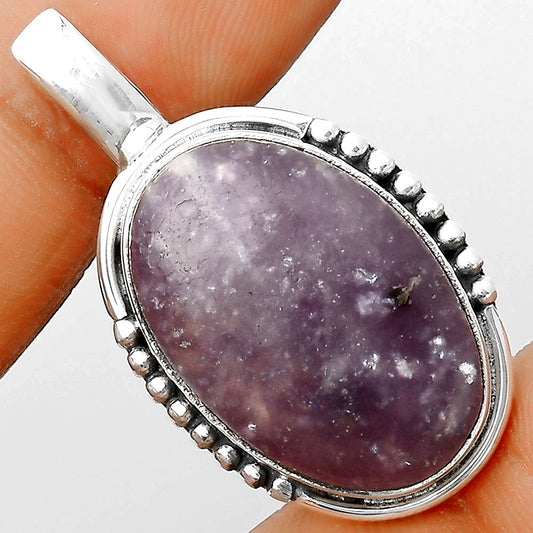Natural Purple Lepidolite Pendant P-1326 SDP134721