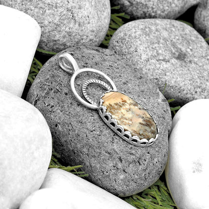 Natural Russian Honey Dendrite Opal Pendant P-1668 SDP134725