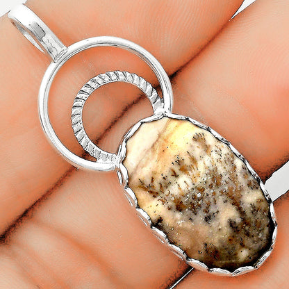 Natural Russian Honey Dendrite Opal Pendant P-1668 SDP134727