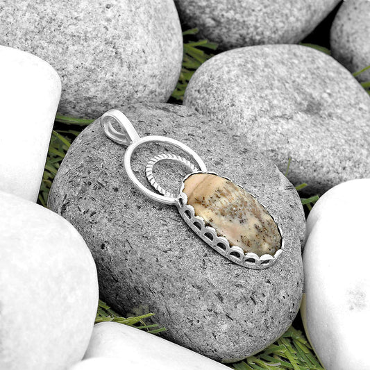 Natural Russian Honey Dendrite Opal Pendant P-1668 SDP134727