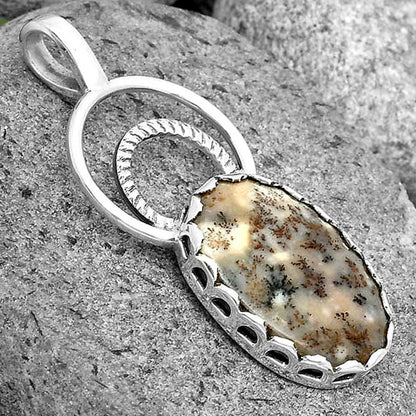 Natural Russian Honey Dendrite Opal Pendant P-1668 SDP134738
