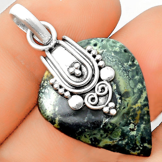 Natural Star Galaxy Jasper Pendant P-1313 SDP134769