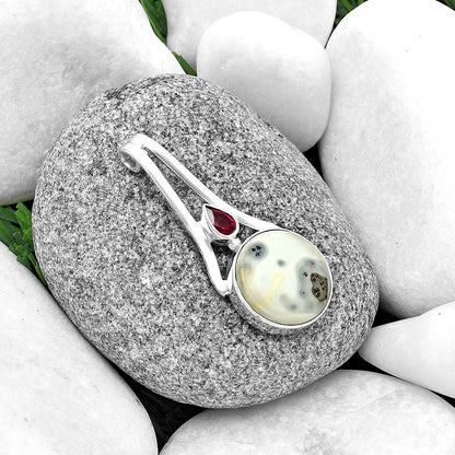 Maligano Jasper - Indonesia & Ruby Pendant P-1006 SDP134801