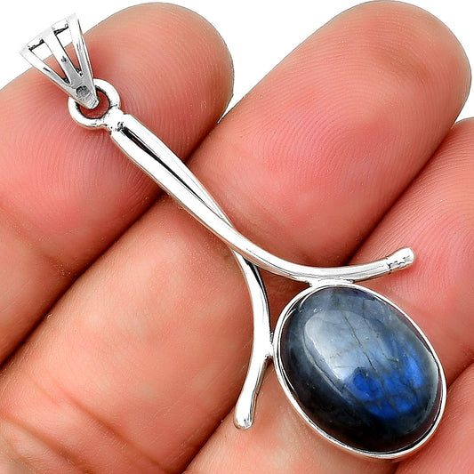 Blue Fire Labradorite - Madagascar Pendant P-1054 SDP134847