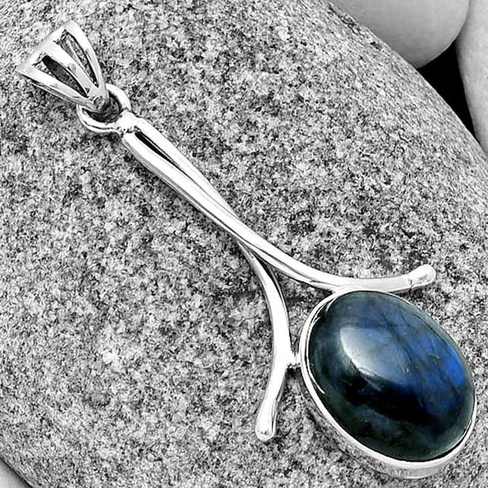 Blue Fire Labradorite - Madagascar Pendant P-1054 SDP134847