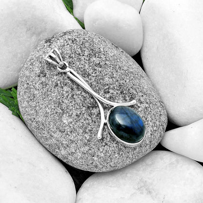 Blue Fire Labradorite - Madagascar Pendant P-1054 SDP134847