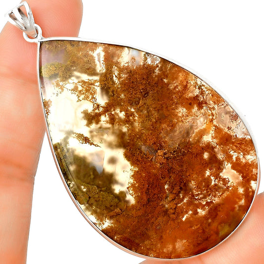 Natural Robinson Ranch Plume Agate Pendant P-1001 SDP135050