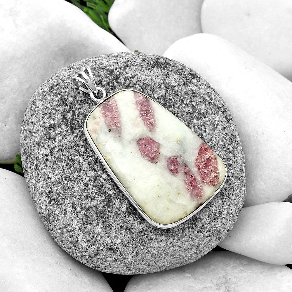Natural Pink Tourmaline in Quartz Pendant P-1001 SDP135085