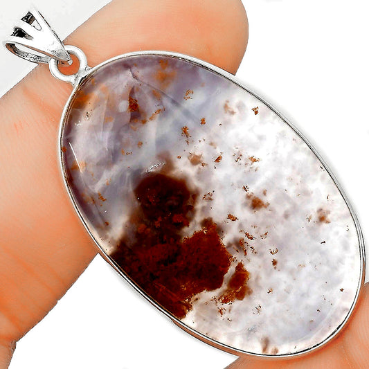 Natural Robinson Ranch Plume Agate Pendant P-1001 SDP135183