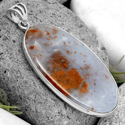 Natural Robinson Ranch Plume Agate Pendant P-1001 SDP135183