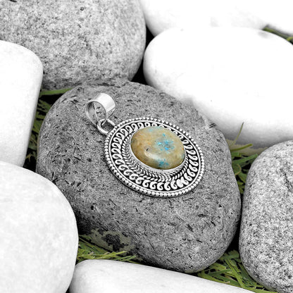 Natural Cavansite - India Pendant P-1537 SDP135217