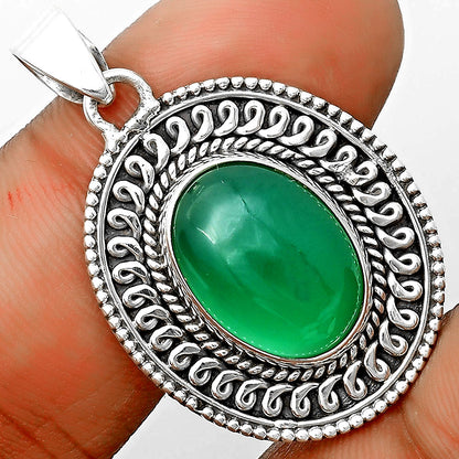 Natural Green Onyx Pendant P-1537 SDP135222