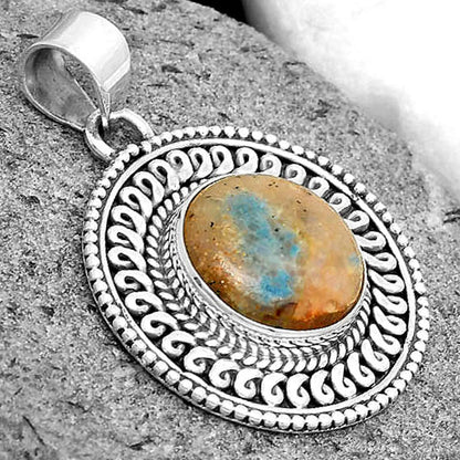 Natural Cavansite - India Pendant P-1537 SDP135224