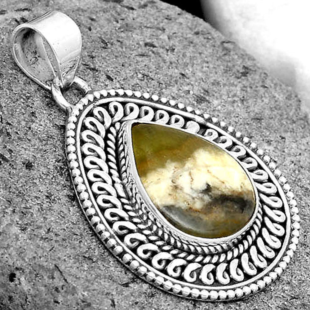 Natural Australian Prehnite Pendant P-1537 SDP135235