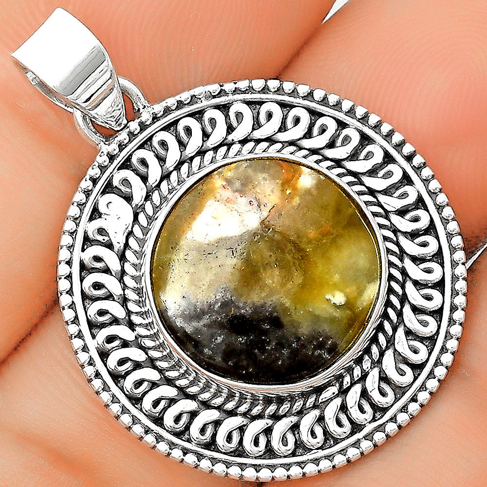 Natural Australian Prehnite Pendant P-1537 SDP135238