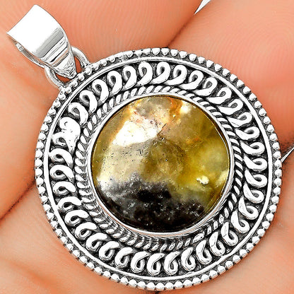 Natural Australian Prehnite Pendant P-1537 SDP135238