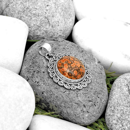 Natural Poppy Jasper Pendant P-1214 SDP135243