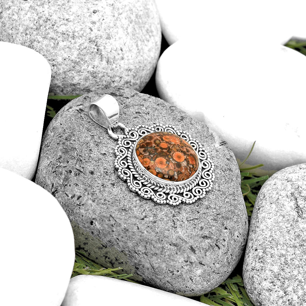 Natural Poppy Jasper Pendant P-1214 SDP135252