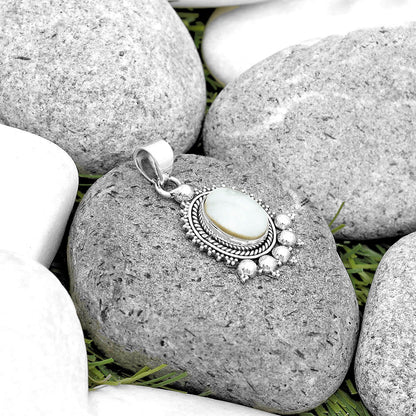 Natural White Opal Pendant P-1551 SDP135291