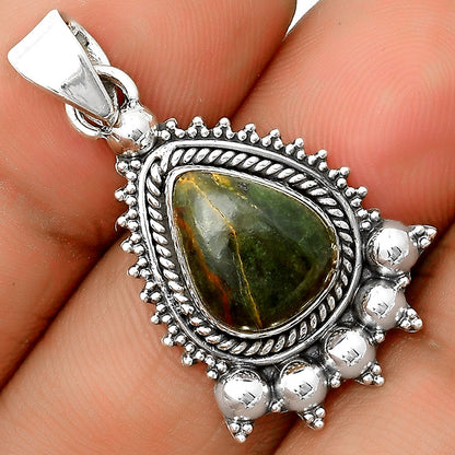 Natural Turkish Rainforest Chrysocolla Pendant P-1551 SDP135308