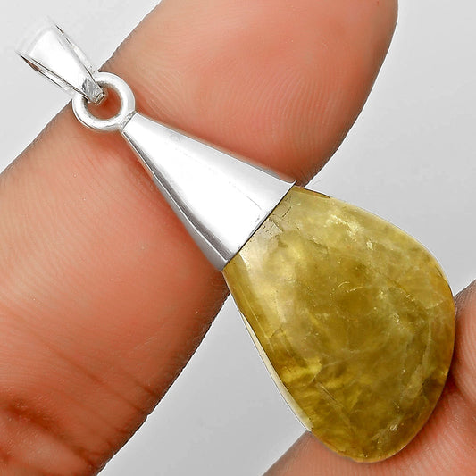 Natural Australian Prehnite Pendant P-1016 SDP135401