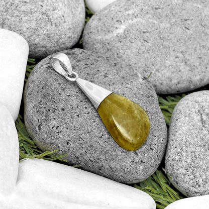 Natural Australian Prehnite Pendant P-1016 SDP135401